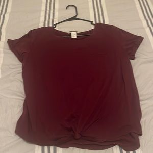 Maroon shirt